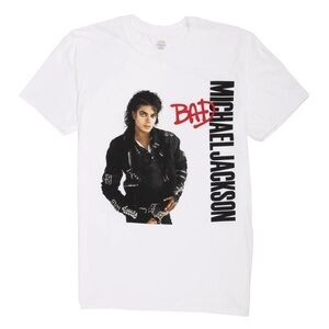 Michael Jackson White Graphic T-Shirt